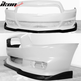 2012-2014 Dodge Charger SRT8 IKON Style Front Lip Unpainted PU