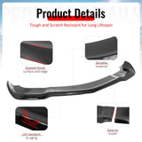2012-2014 Dodge Charger SRT8 IKON Style Gloss Black Front Bumper Lip PP 3PCS