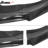 2015-2023 Dodge Charger IKON V2 Style Carbon Fiber Print Front Bumper Lip PP 3PCS