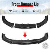 2015-2023 Dodge Charger IKON V2 Style Gloss Black Front Bumper Lip PP 3PCS