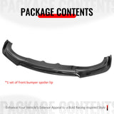 2015-2023 Dodge Charger IKON V2 Style Gloss Black Front Bumper Lip PP 3PCS