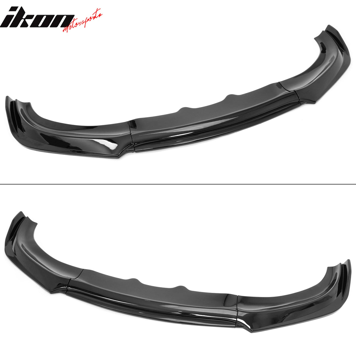 2015-2023 Dodge Charger IKON V2 Style Gloss Black Front Bumper Lip PP 3PCS