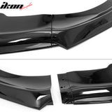 2015-2023 Dodge Charger IKON V2 Style Gloss Black Front Bumper Lip PP 3PCS
