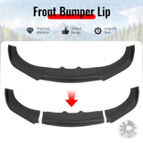 2015-2023 Dodge Charger IKON V2 Style Matte Black Front Bumper Lip PP 3PCS