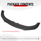 2015-2023 Dodge Charger IKON V2 Style Matte Black Front Bumper Lip PP 3PCS