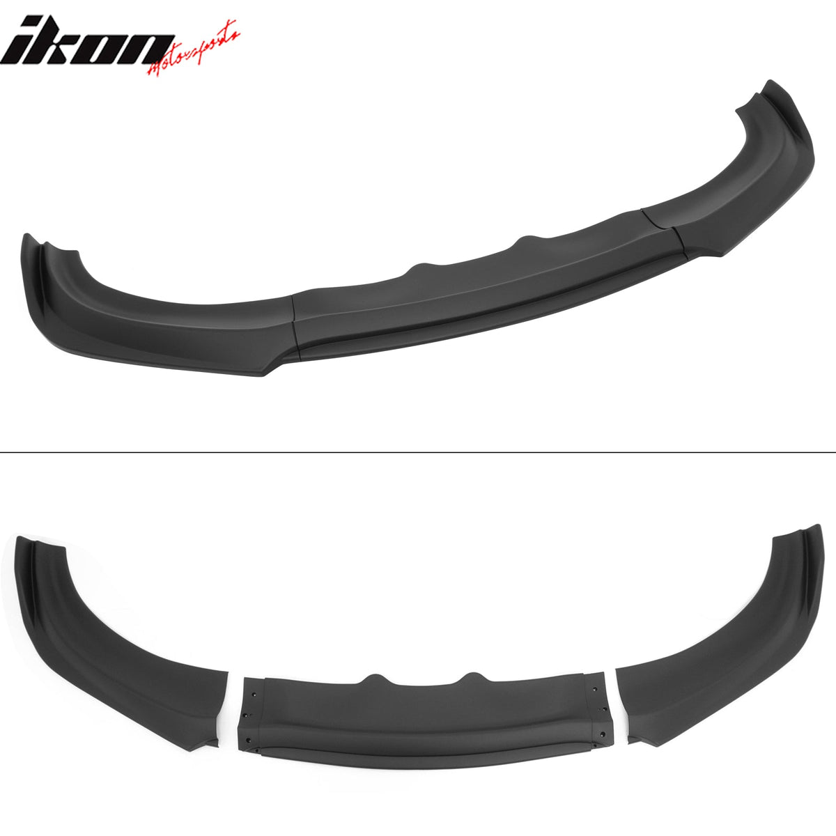 2015-2023 Dodge Charger IKON V2 Style Matte Black Front Bumper Lip PP 3PCS
