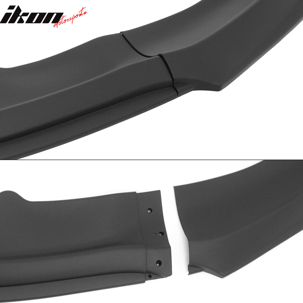 2015-2023 Dodge Charger IKON V2 Style Matte Black Front Bumper Lip PP 3PCS