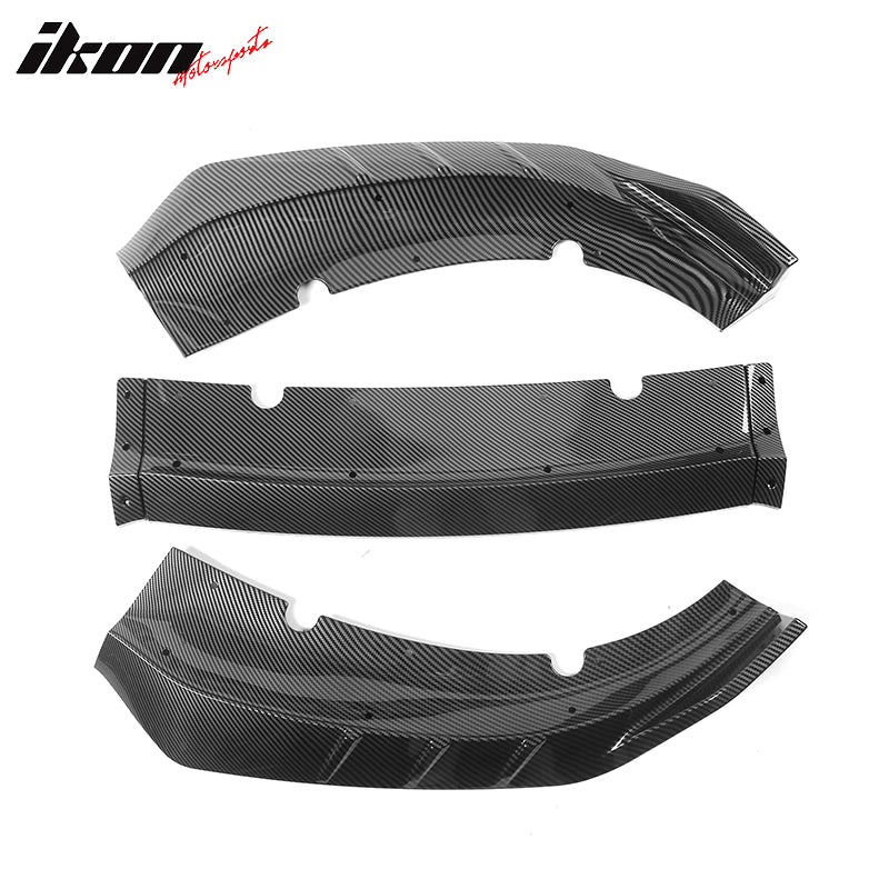 2015-2023 Dodge Charger IKON V3 Style Front Bumper Lip ABS