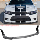 2015-2023 Dodge Charger V4 B Style Carbon Fiber Print Front Bumper Lip