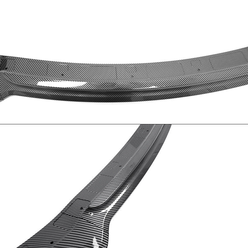 2015-2023 Dodge Charger V4 B Style Carbon Fiber Print Front Bumper Lip