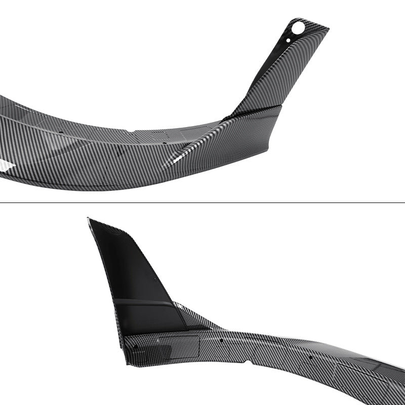2015-2023 Dodge Charger V4 B Style Carbon Fiber Print Front Bumper Lip