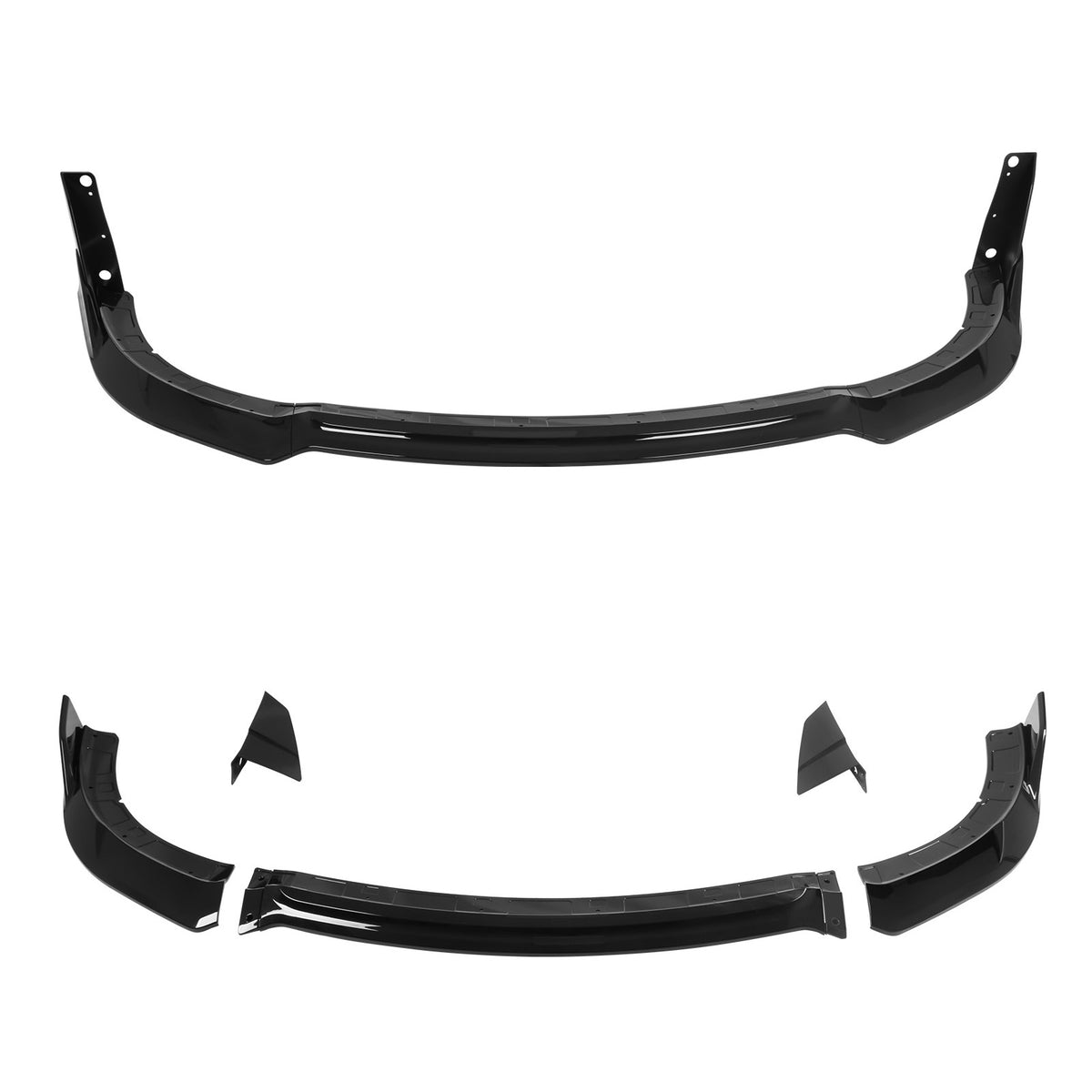 2015-2023 Dodge Charger V4 B Style Gloss Black Front Bumper Lip ABS