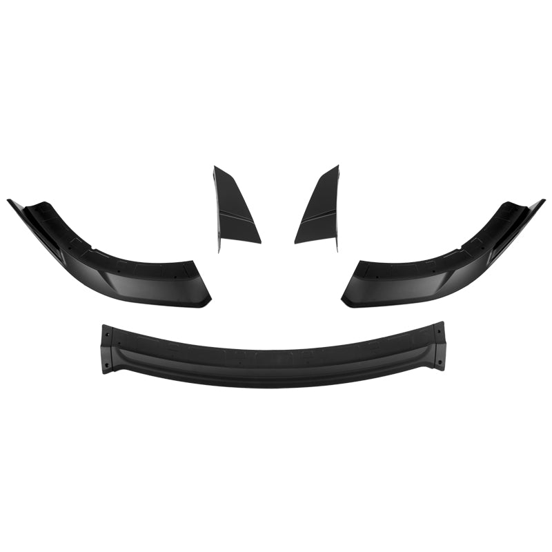2015-2023 Dodge Charger V4 B Style Matte Black Front Bumper Lip ABS