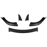 2015-2023 Dodge Charger V4 B Style Matte Black Front Bumper Lip ABS