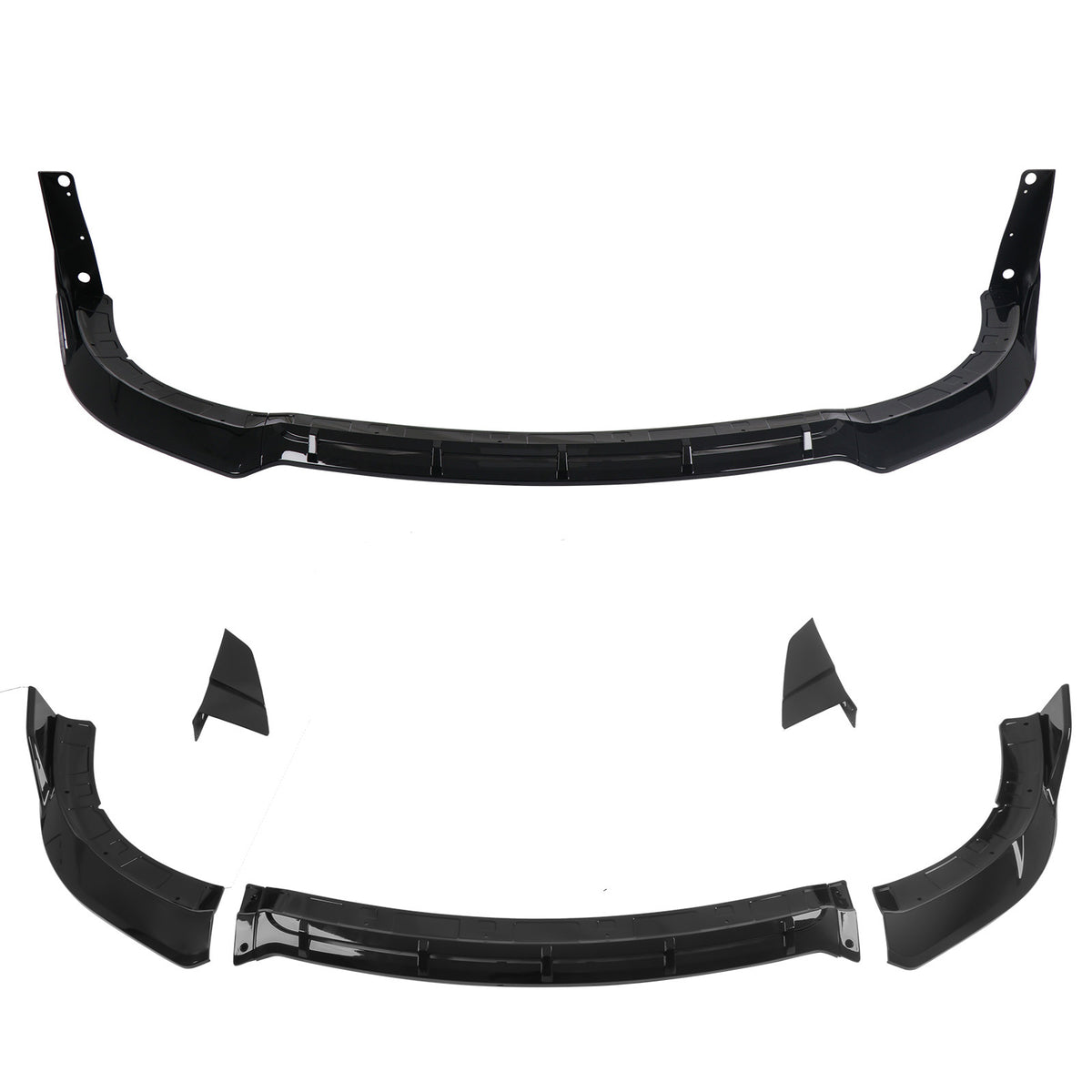 2015-2023 Dodge Charger V5 B Style Gloss Black Front Bumper Lip ABS
