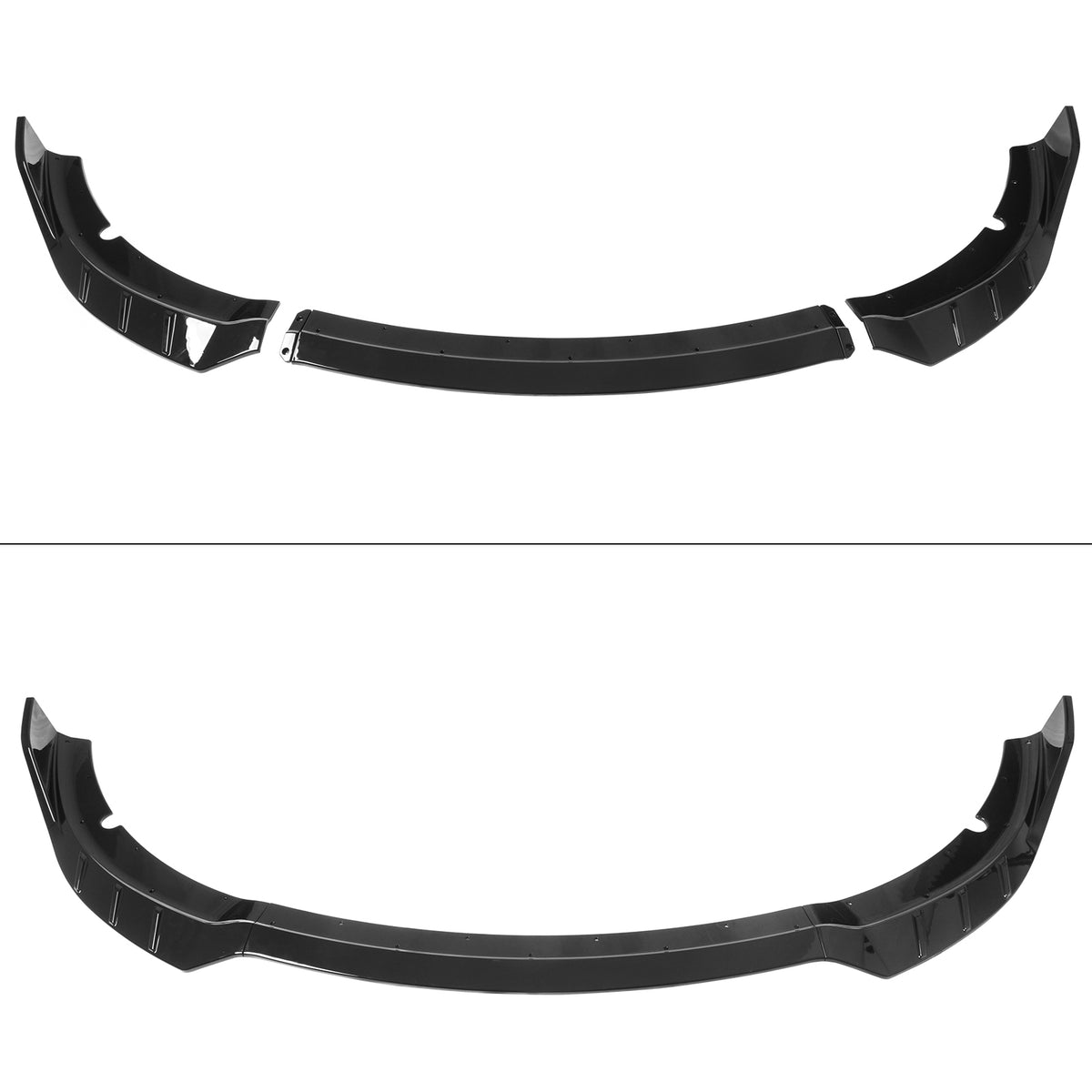 2015-2023 Dodge Charger V6 A Style Gloss Black Front Bumper Lip ABS