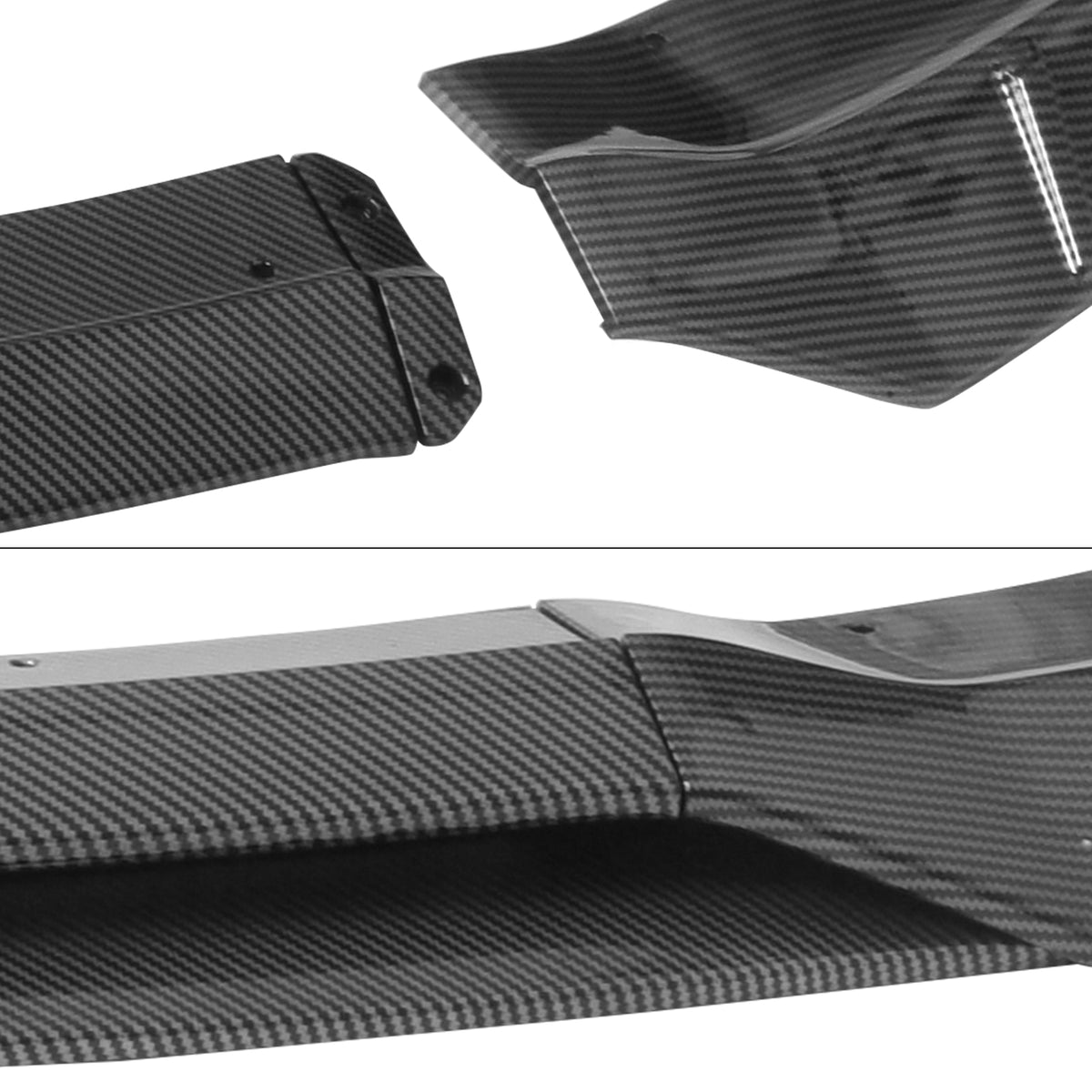 2015-2023 Dodge Charger V6 B Style Carbon Fiber Print Front Bumper Lip
