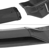 2015-2023 Dodge Charger V6 B Style Carbon Fiber Print Front Bumper Lip