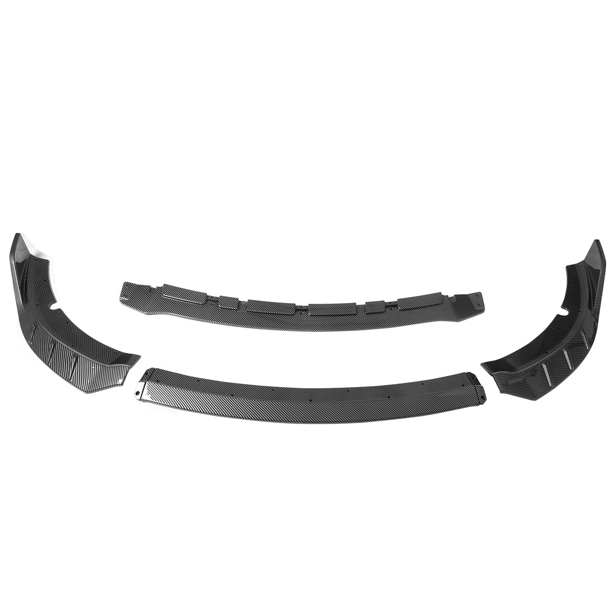 2015-2023 Dodge Charger V6 C Style Carbon Fiber Print Front Bumper Lip