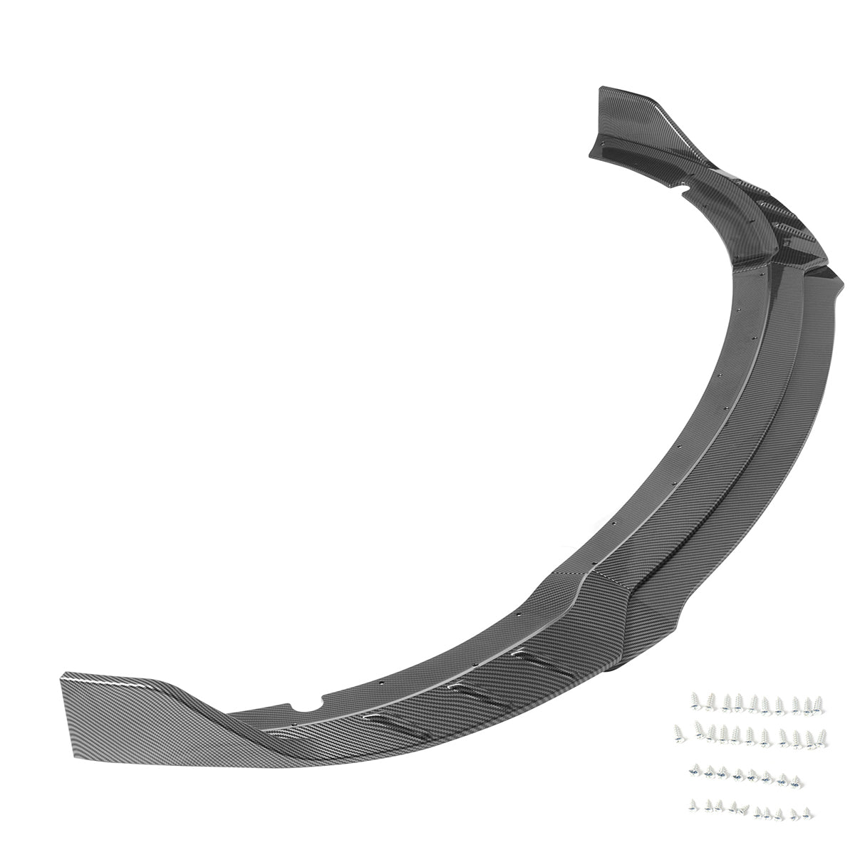 2015-2023 Dodge Charger V6 C Style Carbon Fiber Print Front Bumper Lip