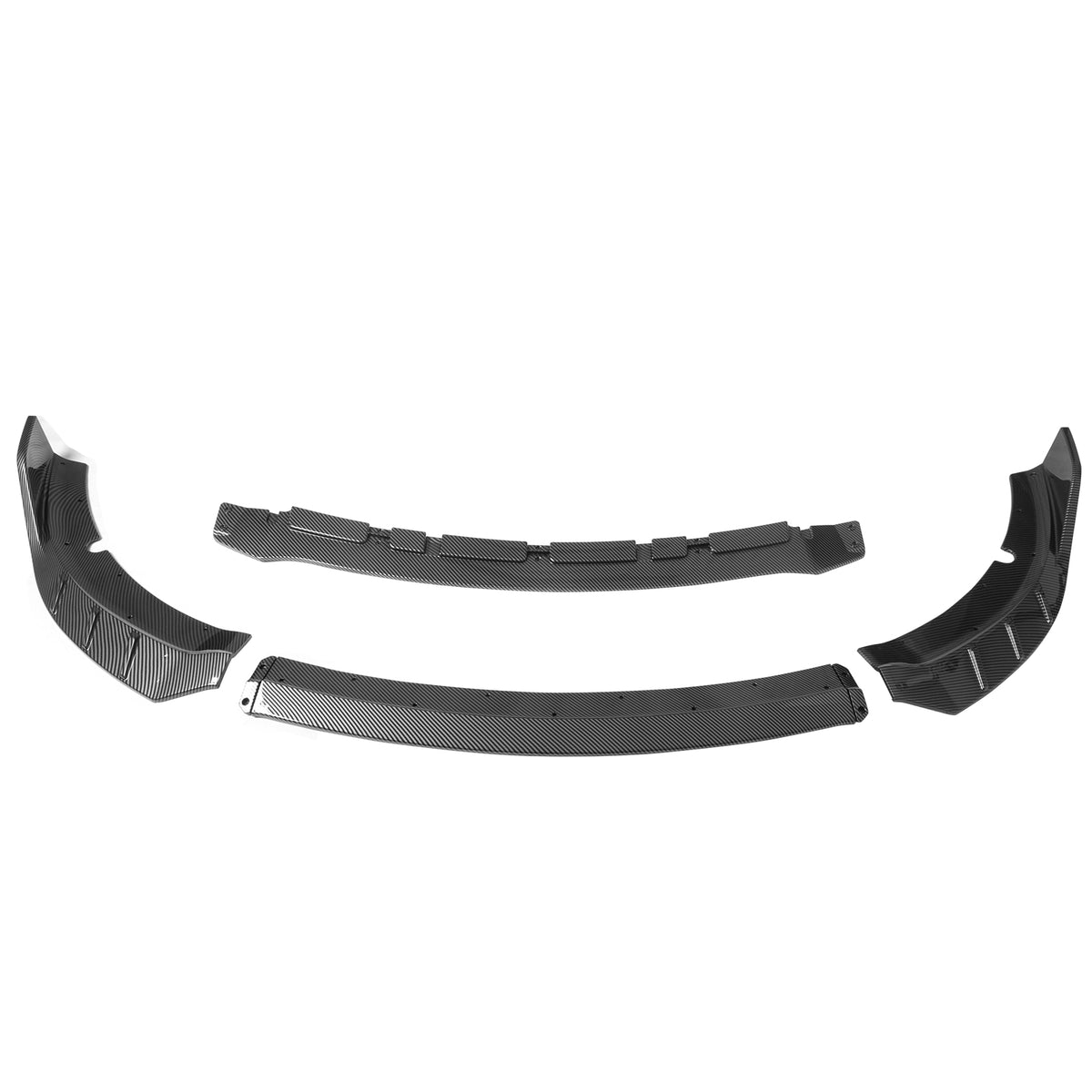 2015-2023 Dodge Charger V6 C Style Carbon Fiber Print Front Bumper Lip