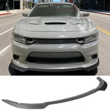2015-2023 Dodge Charger V7 A Style Carbon Fiber Print Front Bumper Lip