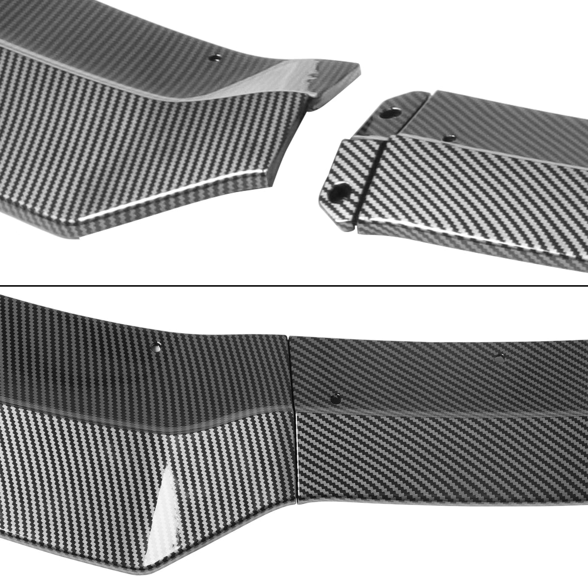 2015-2023 Dodge Charger V7 A Style Carbon Fiber Print Front Bumper Lip