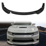 2015-2023 Dodge Charger V7 A Style Gloss Black Front Bumper Lip ABS
