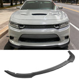 2015-2023 Dodge Charger V7 A Style Matte Black Front Bumper Lip ABS