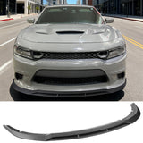 2015-2023 Dodge Charger V7 B Style Carbon Fiber Print Front Bumper Lip