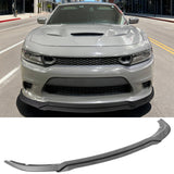 2015-2023 Dodge Charger V7 C Style Carbon Fiber Print Front Bumper Lip