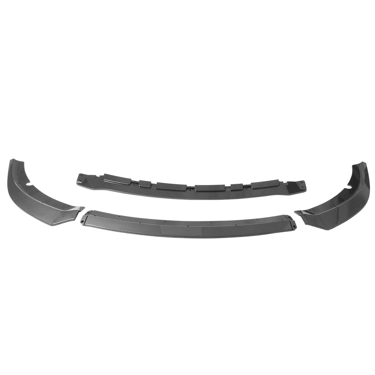 2015-2023 Dodge Charger V7 C Style Carbon Fiber Print Front Bumper Lip