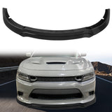 2015-2023 Dodge Charger V7 C Style Gloss Black Front Bumper Lip ABS