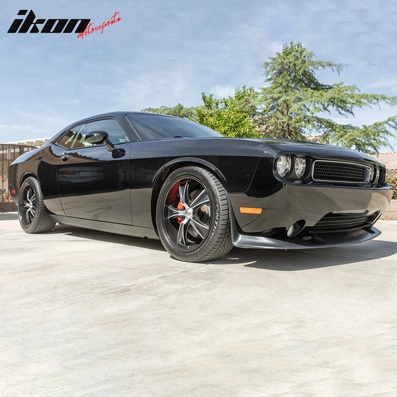 2011-2014 Dodge Challenger SRT Style Front Bumper Lip Spoiler PU