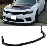 2020-2023 Dodge Charger Widebody Gloss Black Front Bumper Lip ABS