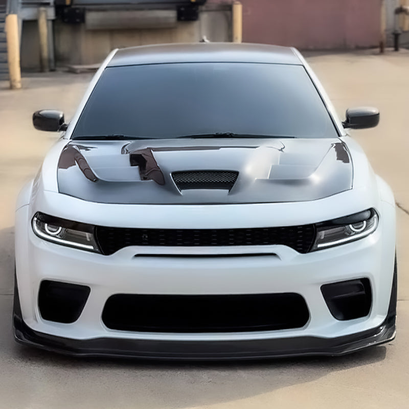 2020-2023 Dodge Charger Widebody Gloss Black Front Bumper Lip ABS