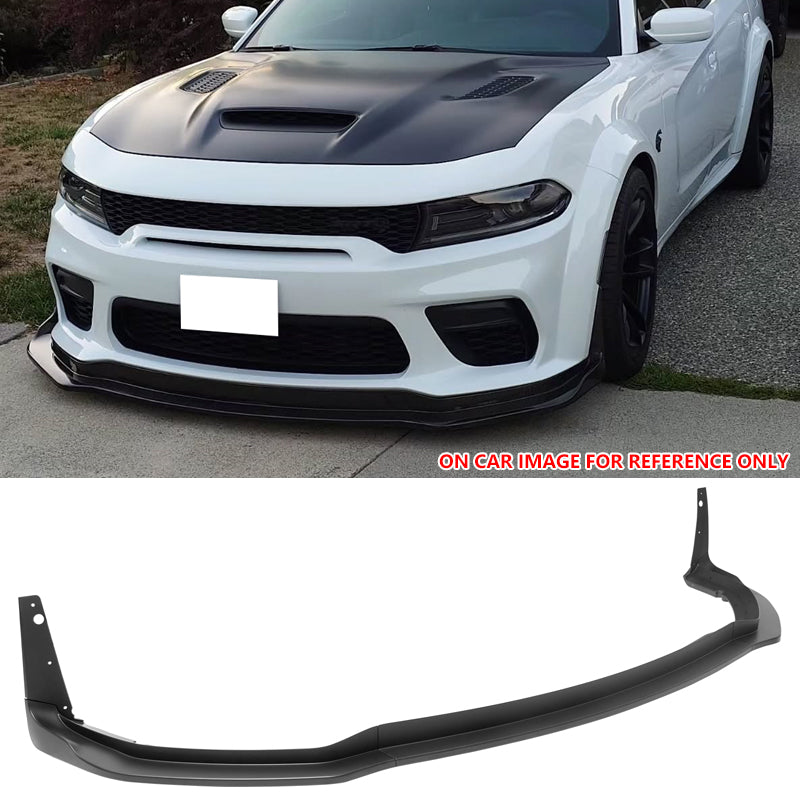 2020-2023 Dodge Charger Widebody Matte Black Front Bumper Lip ABS