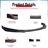 2013-2016 Dodge Dart IKCS Style Unpainted Black Front Bumper Lip PU 3PCS