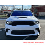2021-2025 Dodge Durango Front Bumper Lip 21+ Hellcat Style Gloss Black