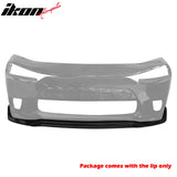 2015-2022 Dodge Charger Extreme Style Unpainted Black Front Bumper Lip