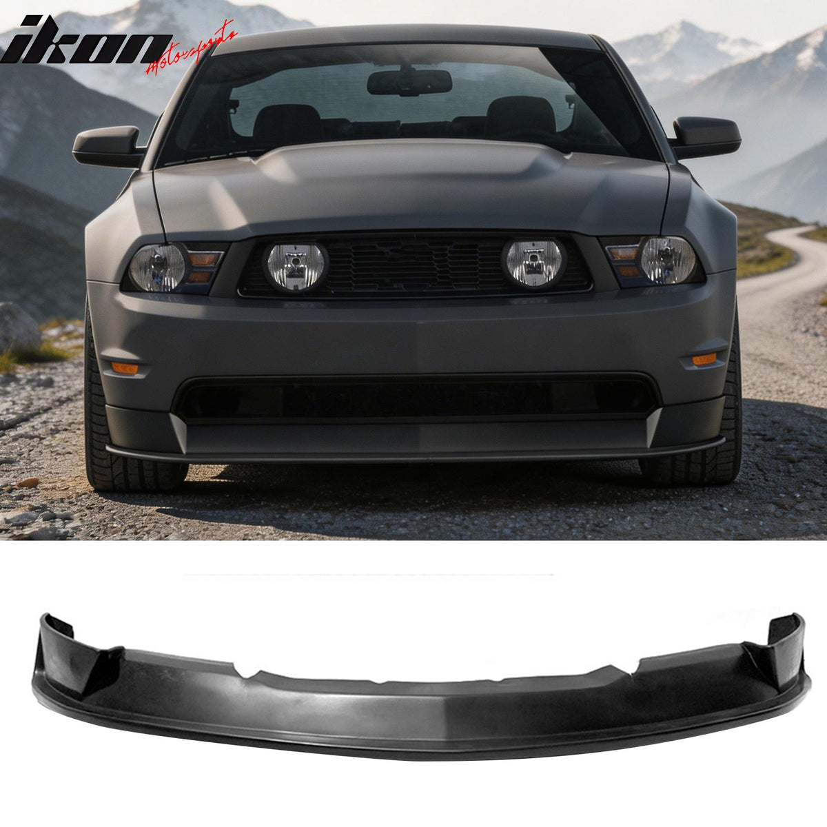 2010-2012 Ford Mustang V8 ST Style Unpainted Front Bumper Lip Chin PU