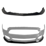 2015-2017 Ford Mustang MDA Style Unpainted Black Front Bumper Lip PU