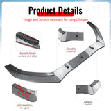 2016-2018 Ford Focus RS 3PCS Front Lower Bumper Lip Air Dam Chin Spoiler Splitter IKON Style Painted Carbon Fiber Print ABS Plastic