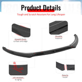 2015-2018 Ford Focus Sedan & Hatchback IKON Style Front Bumper Lip Lower Spoiler 3PCS Carbon Fiber Print PP