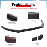 2015-2018 Ford Focus Sedan & Hatchback IKON Style Front Bumper Lip Lower Spoiler 3PCS Gloss Black PP