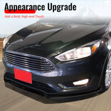 2015-2018 Ford Focus Sedan & Hatchback IKON Style Front Bumper Lip Lower Spoiler 3PCS Gloss Black PP