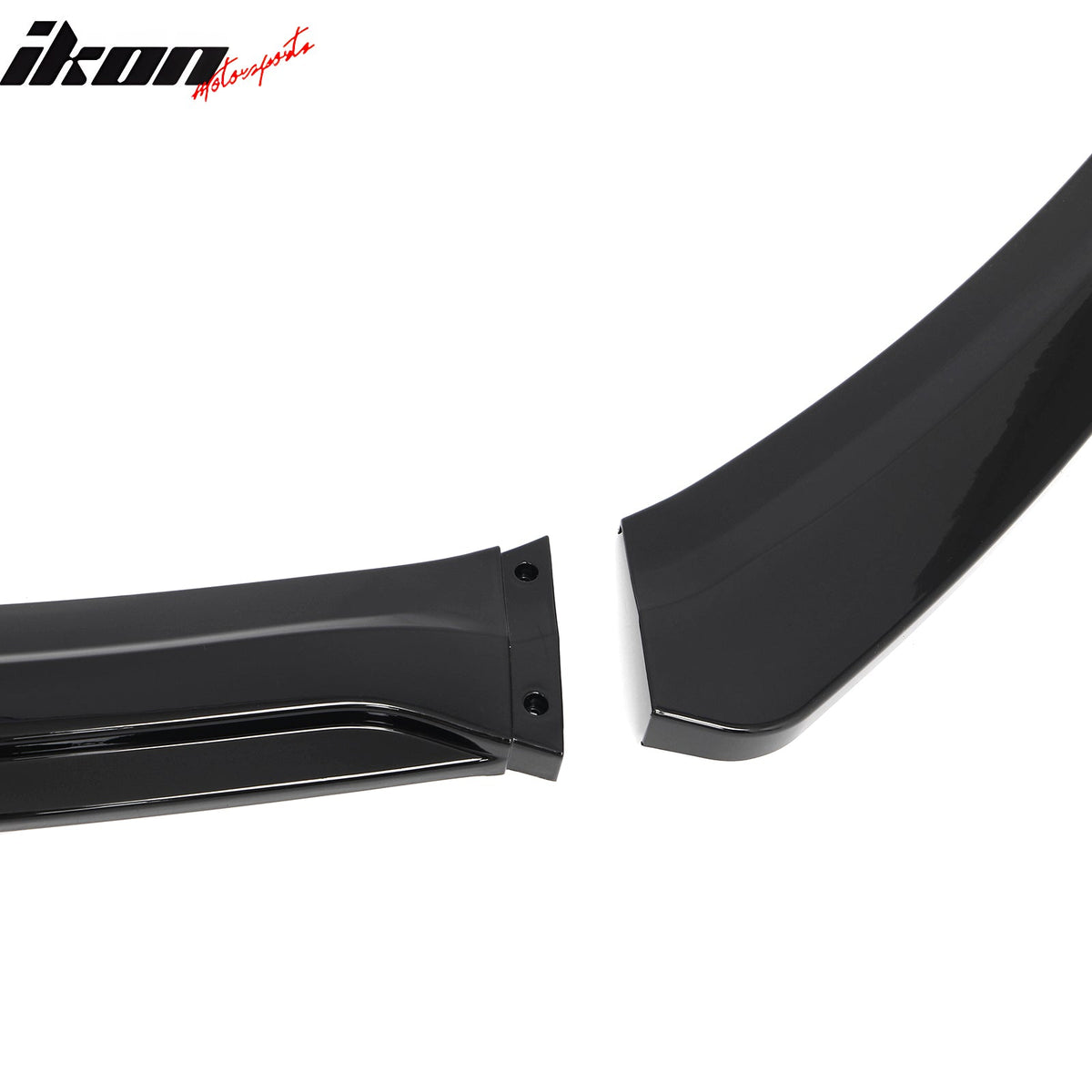 2015-2018 Ford Focus Sedan & Hatchback IKON Style Front Bumper Lip Lower Spoiler 3PCS Gloss Black PP