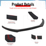 2015-2018 Ford Focus Sedan & Hatchback IKON Style Front Bumper Lip Lower Spoiler 3PCS Matte Black PP