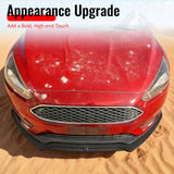 2015-2018 Ford Focus Sedan & Hatchback IKON Style Front Bumper Lip Lower Spoiler 3PCS Matte Black PP