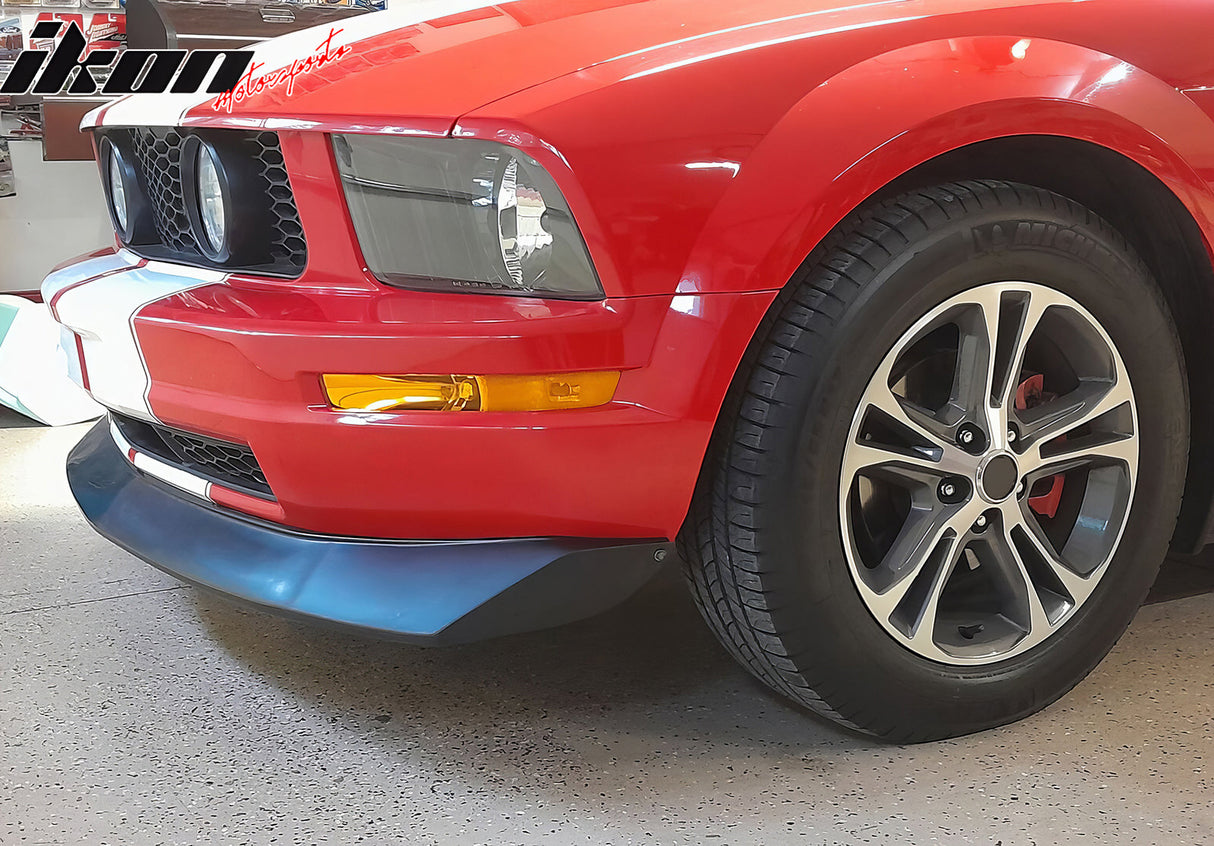 2004-2010 BMW E60 5 Series Sedan Unpainted Black Front Bumper Lip PU